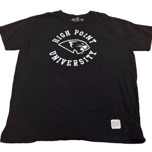 Retro Brand High Point University Men's Short Sleeve Black/White T-Shirt Size XL